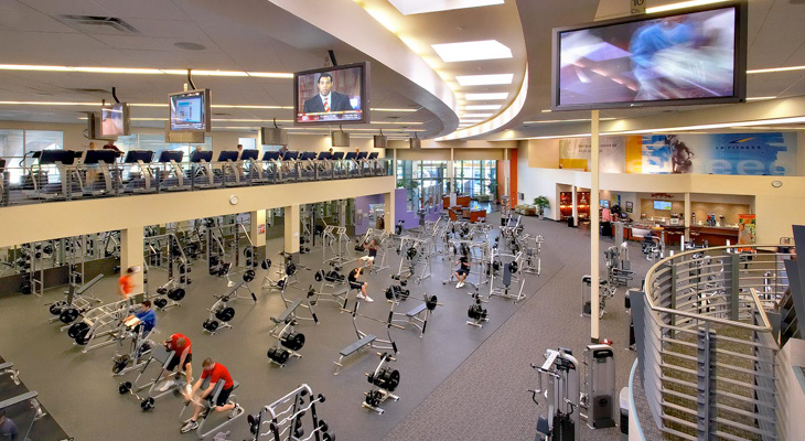 la fitness inside view of the club