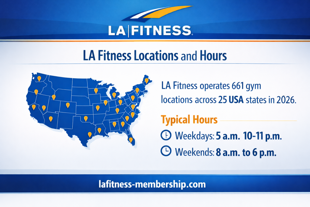 la fitness working hours in usa for 2026